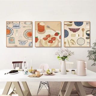 Tranh Canvas Treo Tường Hình Vẽ Chủ Đề Bánh Ngọt BH226 - Tranh Decor, Trang Trí Phòng Bếp, Nhà Hàng, Quán Cafe