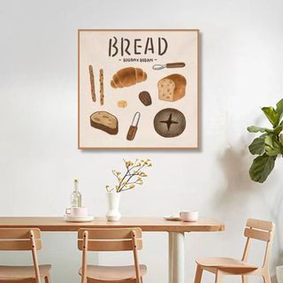 Tranh Canvas Treo Tường Hình Vẽ Chủ Đề Bánh Ngọt BH226 - Tranh Decor, Trang Trí Phòng Bếp, Nhà Hàng, Quán Cafe