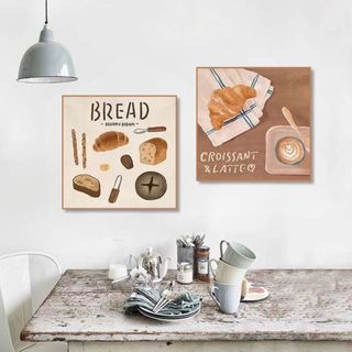 Tranh Canvas Treo Tường Hình Vẽ Chủ Đề Bánh Ngọt BH226 - Tranh Decor, Trang Trí Phòng Bếp, Nhà Hàng, Quán Cafe
