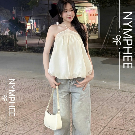 [DEAL MỞ BÁN]Áo Yếm Bí Phồng Voan Tơ NYMPHEE