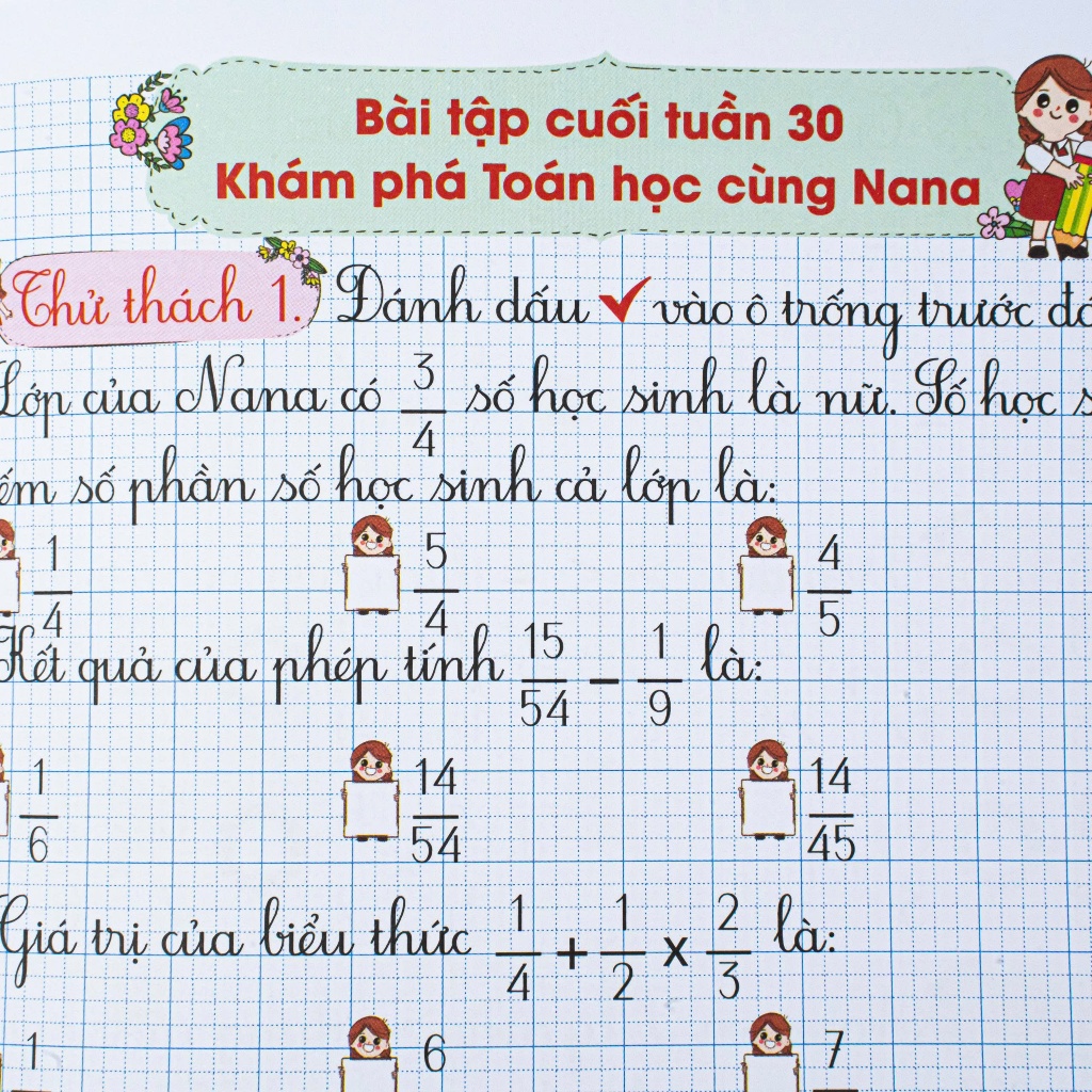 Sách - Vở Ô Li Bài Tập Toán Lớp 4 tập 2 Kết Nối Tri Thức - H An Phúc