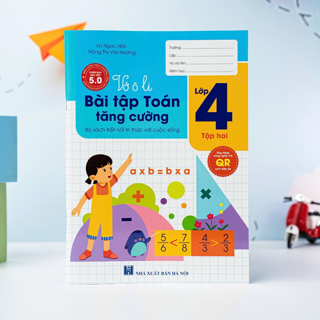 Sách - Vở Ô Li Bài Tập Toán Lớp 4 tập 2 Kết Nối Tri Thức - H An Phúc