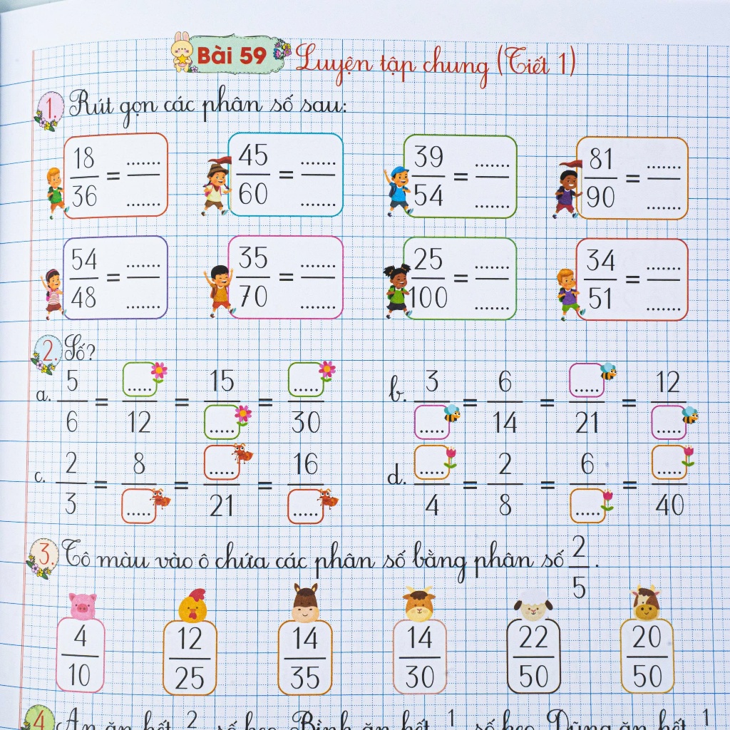 Sách - Vở Ô Li Bài Tập Toán Lớp 4 tập 2 Kết Nối Tri Thức - H An Phúc