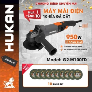 Máy mài góc HUKAN G2-M100TD, 7 cấp tốc độ - Công suất 950w - Tốc độ cao 11.000v/p
