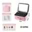Cốp Đựng Mỹ Phẩm Đồ Makeup Nails Chia Ngăn Kèm Gương Led Chống Nước Chống Va Đập