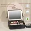 Cốp Đựng Mỹ Phẩm Đồ Makeup Nails Chia Ngăn Kèm Gương Led Chống Nước Chống Va Đập