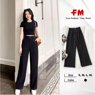 Quần Tây Ống Suông Lưng Cao Nữ FMSTYLE Shop - Tuyết Mưa Cao Cấp, Tôn Dáng Chuẩn Công Sở 25052164