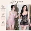 HT262 Váy ngủ sexy 2s cúp v1 đính nơ có GỌNG,đồ ngủ ren xuyên thấu ôm body HT262