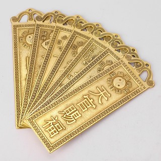 Thiên Quan Tứ Phúc Đồng 18.5cm Kim Bài Đồng Hoá Giải Cửa Đối Cửa Phụ Kiện Phong Thủy
