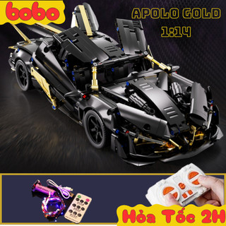 [Kèm Hộp] Mô Hình Đồ Chơi Lắp Ráp Siêu Xe Lắp Ráp Apolo Gold Bản Giới Hạn 37cm Tỷ Lệ 1:14 Quà Tặng Sinh Nhật Bobo Toys