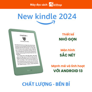 Máy Đọc Sách Kindle Basic 2024 16GB Nhỏ Gọn Hàng Có Sẵn Hỏa Tốc HCM