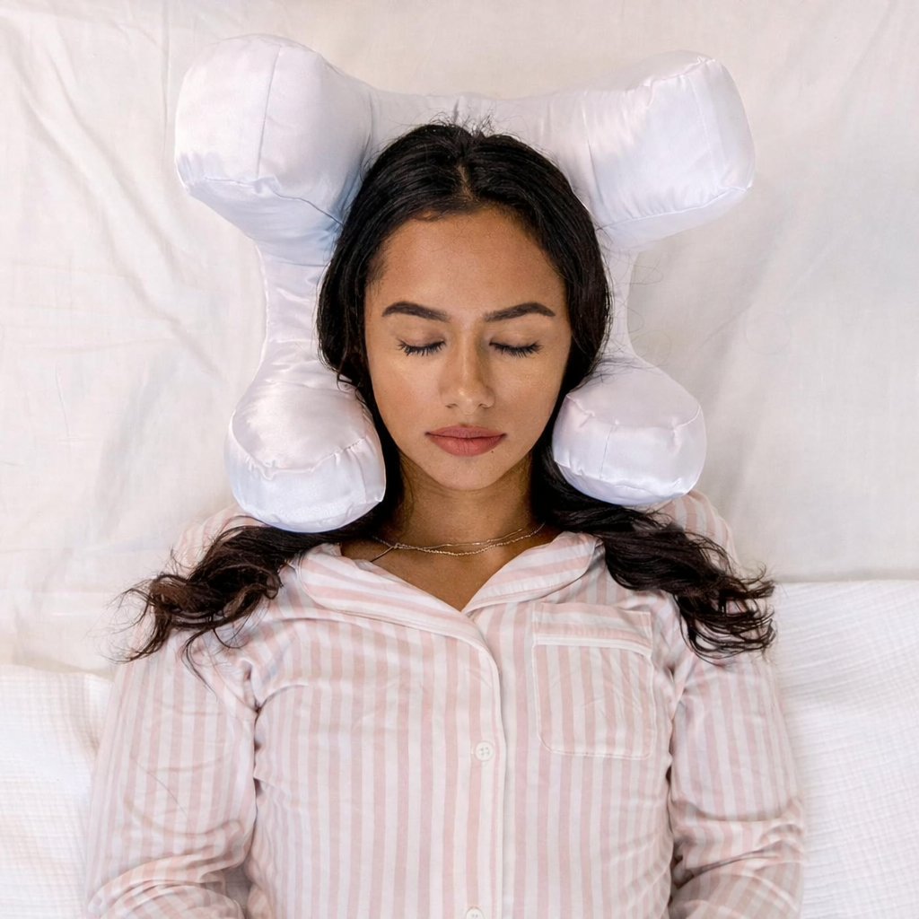 Gối cotton Flawless Face chống nhăn da, sắc hồng san hô dịu nhẹ