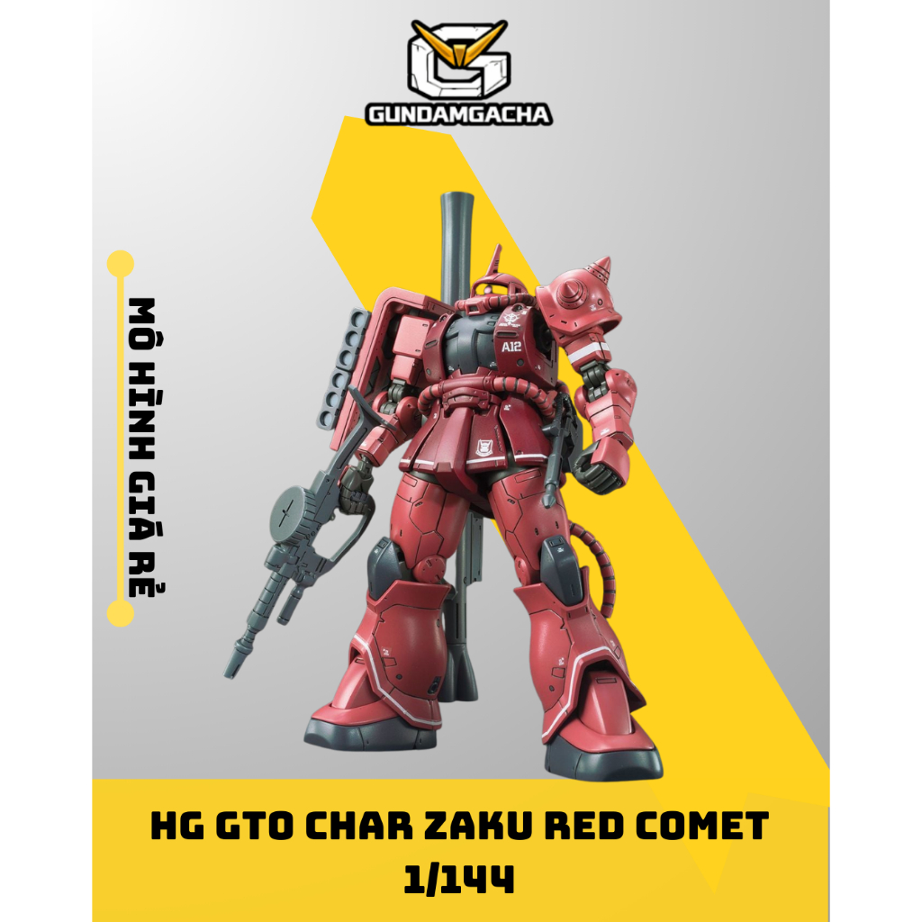 Mô Hình Lắp Ráp HG GTO Char Zaku Red Comet Red Zaku 024 | Shopee Việt Nam