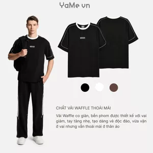 Áo Thun Nam Vải Tổ Ong EasyCare™ Chống Nhăn Giữ Dáng Tốt Seventy Seven 042 Dáng Rộng Rãi F4 23557 |YaMe|