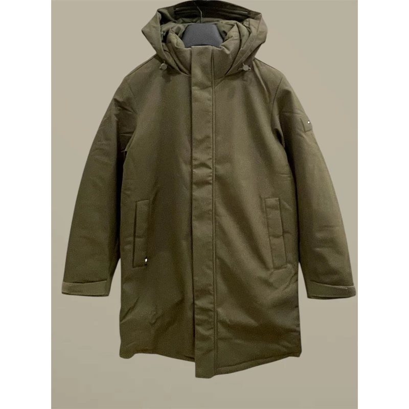 Áo Khoác Parka Dáng Dài Nam Có Mũ – Tech Padded Parka Cao Cấp Mỹ | Chống Nước, Giữ Ấm | New Full Tag — ảnh 1