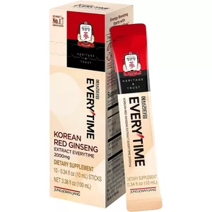 Everytime Korean Red Ginseng is a natural adaptogenic herb that supports mood, cognitive functions, rejuvenates energy a