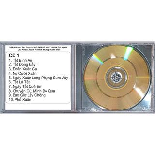 BỘ 2 ĐĨA CD 3024.( 2 CD ) Nhac Tet Remix  MO NGHE MAY MAN CA NAM LK Nhac Xuan Remix Mung Nam Moi