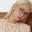 Kính mắt chuyên lắp cận TEGAN cao cấp Bayonetta Y2K Oval Vintage HOT TREND