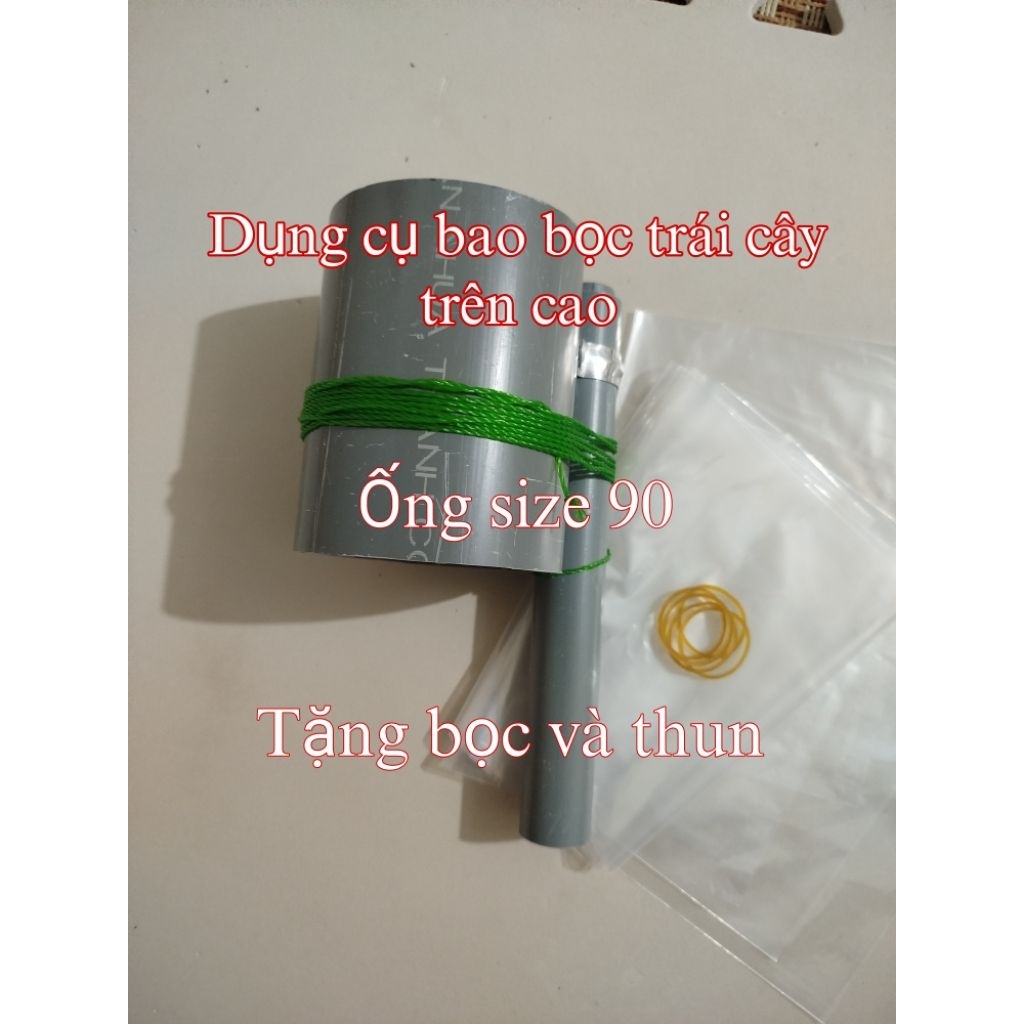 Dụng cụ bao bọc trái cây trên cao ống size 90