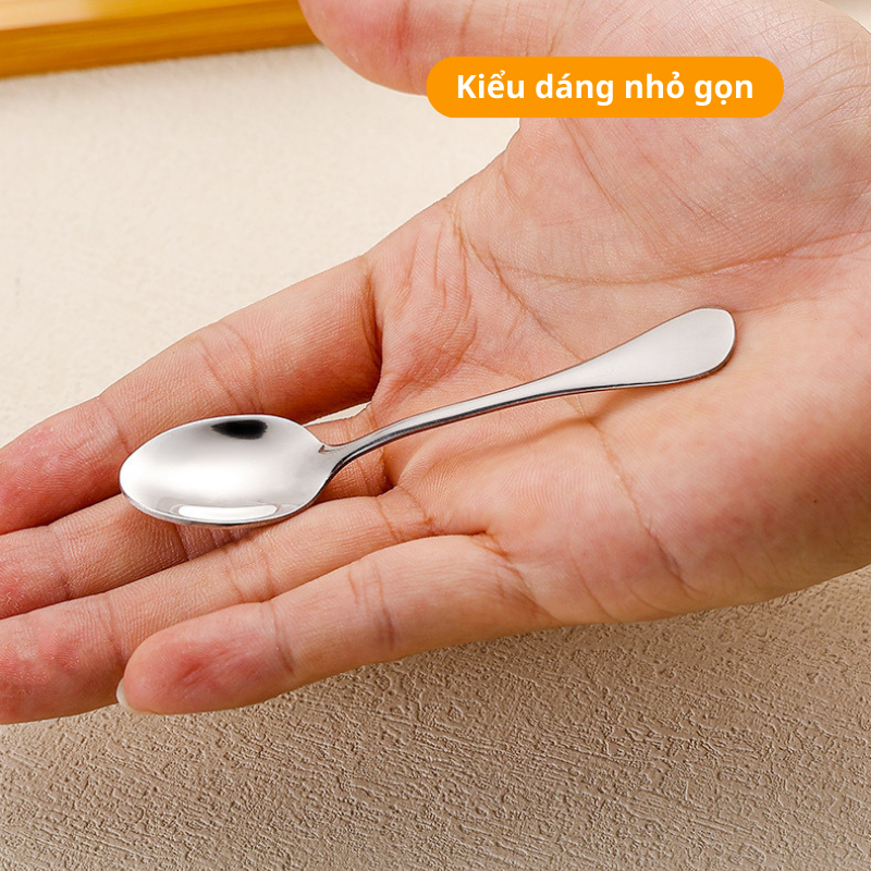 Muỗng Thìa Inox Nhỏ KOOBEE – Thìa Cà Phê, Múc Gia Vị, Muối, Bột, Nước Chấm, Ăn Sữa Chua, Tráng Miệng 1010