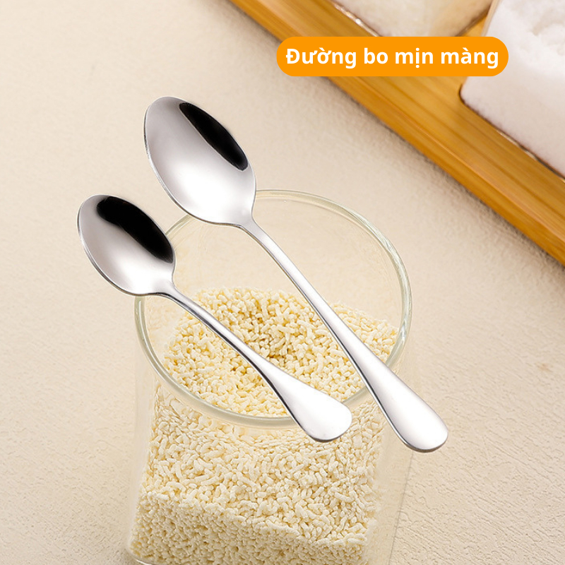 Muỗng Thìa Inox Nhỏ KOOBEE – Thìa Cà Phê, Múc Gia Vị, Muối, Bột, Nước Chấm, Ăn Sữa Chua, Tráng Miệng 1010