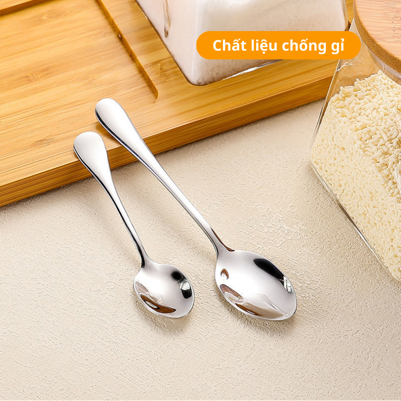 Muỗng Thìa Inox Nhỏ KOOBEE – Thìa Cà Phê, Múc Gia Vị, Muối, Bột, Nước Chấm, Ăn Sữa Chua, Tráng Miệng 1010