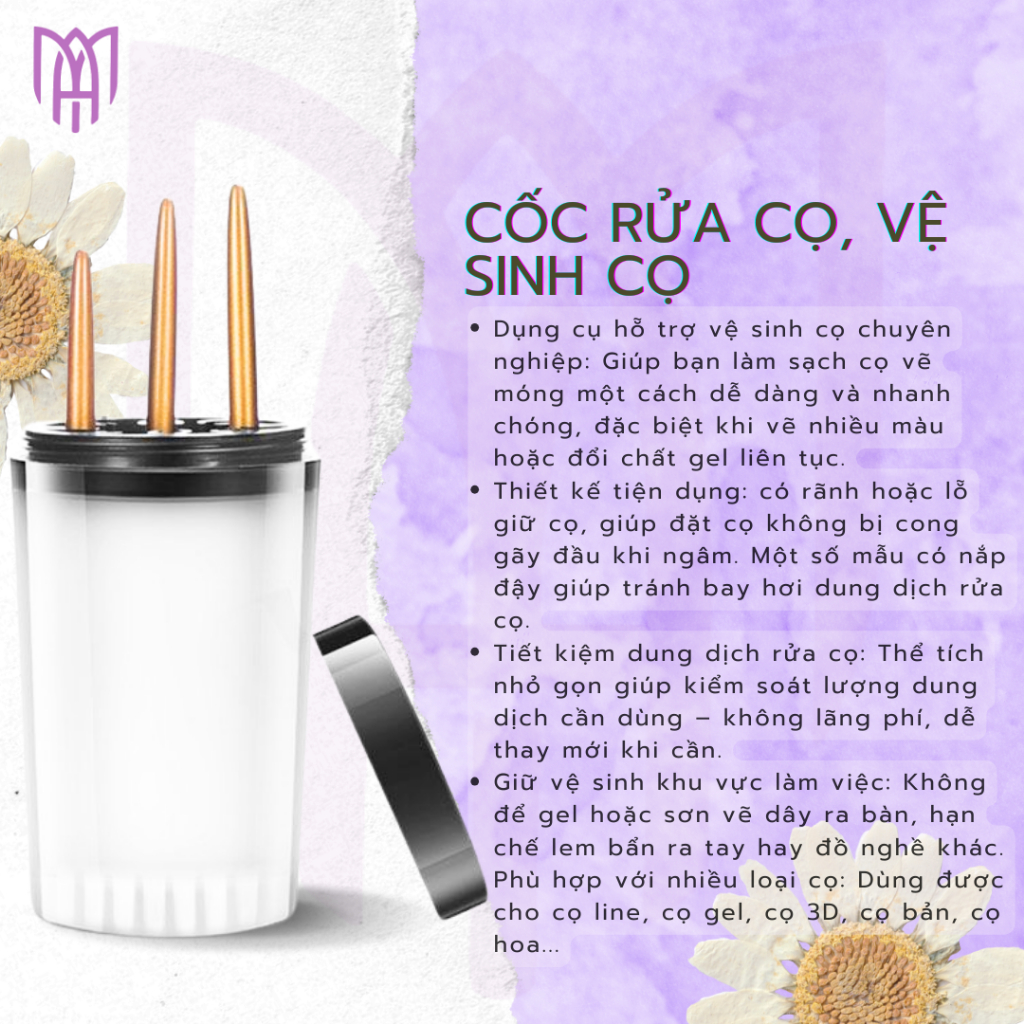 Dung Dịch Rửa Cọ, Vệ Sinh Cọ Li Nail + Cốc Nhựa Rửa Cọ - Phá Gel Nhanh, Bảo Vệ Cọ Lâu Dài 200ml