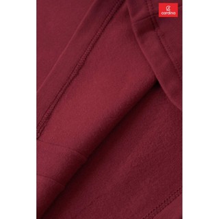 Sẵn 5AHF09 Áo giữ nhiệt nữ CARDINA chất liệu nỉ lông cừu dài tay cổ cao 5cm có gân trang trí 5AHF09