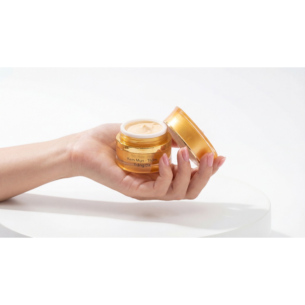 Kem Mụn Trắng da mờ Sẹo Thâm Chống nắng Se khít lỗ chân lông nhau thai cừu Collagen SON (Cam)