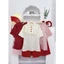 Áo dài cách tân cho bé gái đính 3 cúc, áo dài tết cho bé gái tay dài kèm quần sz 10-30kg