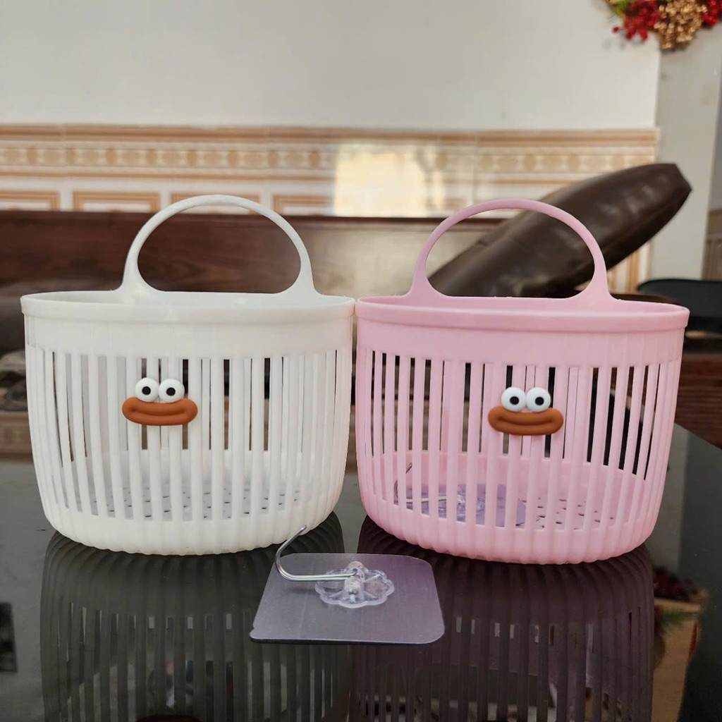 Combo 2 Giỏ đựng Đồ Đa Năng Treo Tường , Chất liệu nhựa PP , Giúp Cho Không Gian Gọn Gàng ngăn Nắp