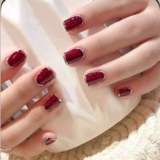 (HOẢ TỐC ) NAILBOX SƠN GEL MÀU ĐỎ ĐÔ VẼ VIỀN NHŨ BLING
