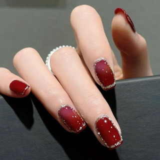 (HOẢ TỐC ) NAILBOX SƠN GEL MÀU ĐỎ ĐÔ VẼ VIỀN NHŨ BLING