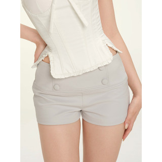 Quần short nữ MONÁ ôm dáng thanh lịch chất kate - STONY SHORTS