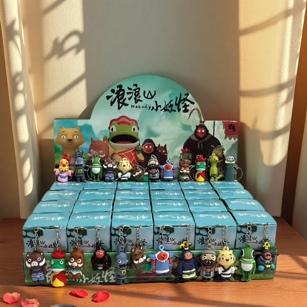 24 Blindbox mô hình móc chìa khoá nhân vật hoạt hình Tiểu yêu tinh núi Lãng Lãng