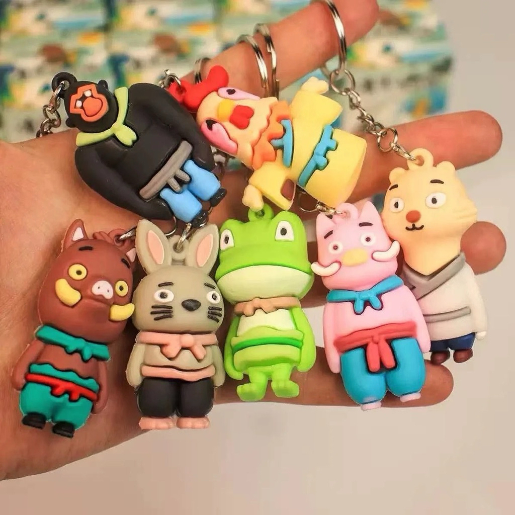 24 Blindbox mô hình móc chìa khoá nhân vật hoạt hình Tiểu yêu tinh núi Lãng Lãng