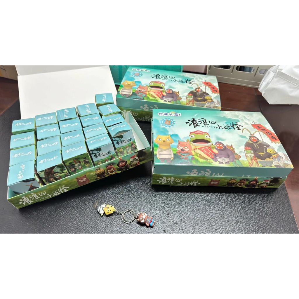 24 Blindbox mô hình móc chìa khoá nhân vật hoạt hình Tiểu yêu tinh núi Lãng Lãng
