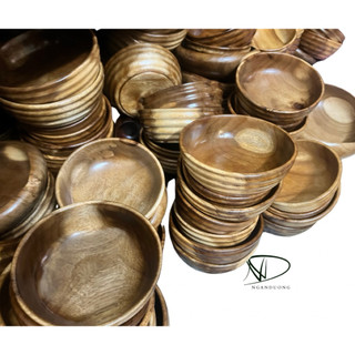 Bát gỗ keo Nguyên khối , Đường kính 12cm , 13cm , 14cm và 15cm .Cao 6cm