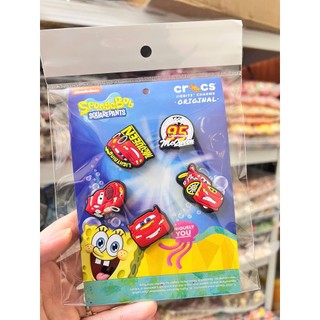 Charm ô tô đỏ -  Charm Gắn Dép Ô Tô Hoạt Hình MCQUEEN Cute, Phụ Kiện DIY Dép Xinh- Set charm gắn dép cross siêu hot hit