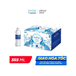 [SALE 15.7] Thùng 24 Chai Nước tinh khiết Aquafina (355ml/chai)