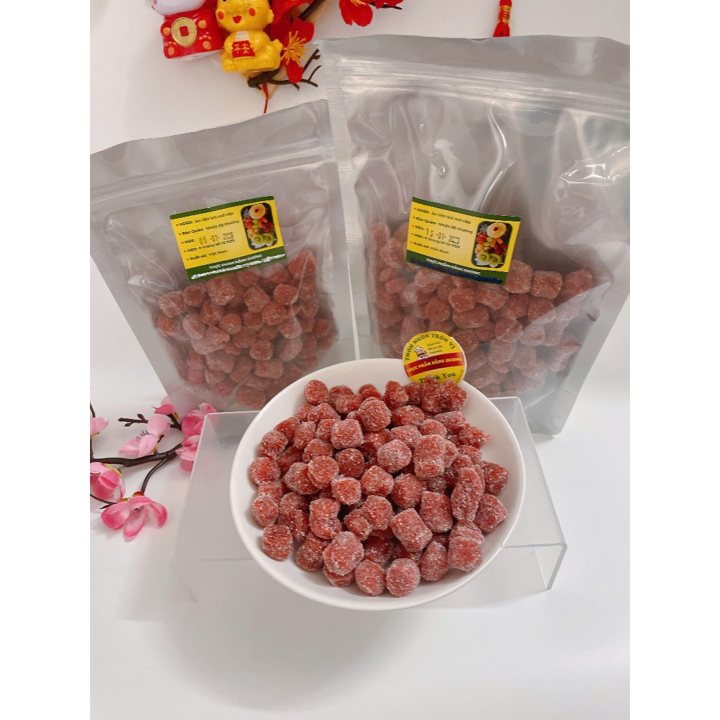 Ô mai/ Kẹo dâu tây Đà Lạt thơm, ngon 200g---1Kg