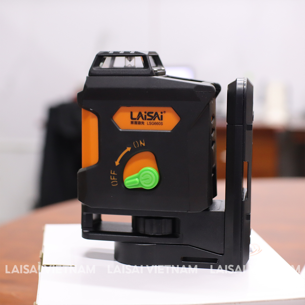 Máy Cân Bằng Laser 5 Tia Xanh Cao Cấp LAISAI LSG660S, pin 2200 mAh - Tia ngang 360°, CHÍNH HÃNG, BẢO HÀNH 12 THÁNG