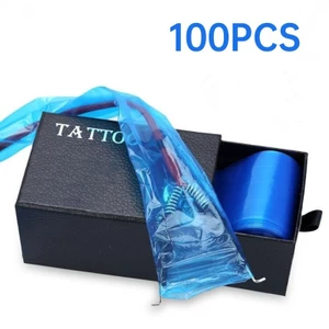 Dây Nilon Xanh Bọc Máy Phun Xăm 100/ hộp