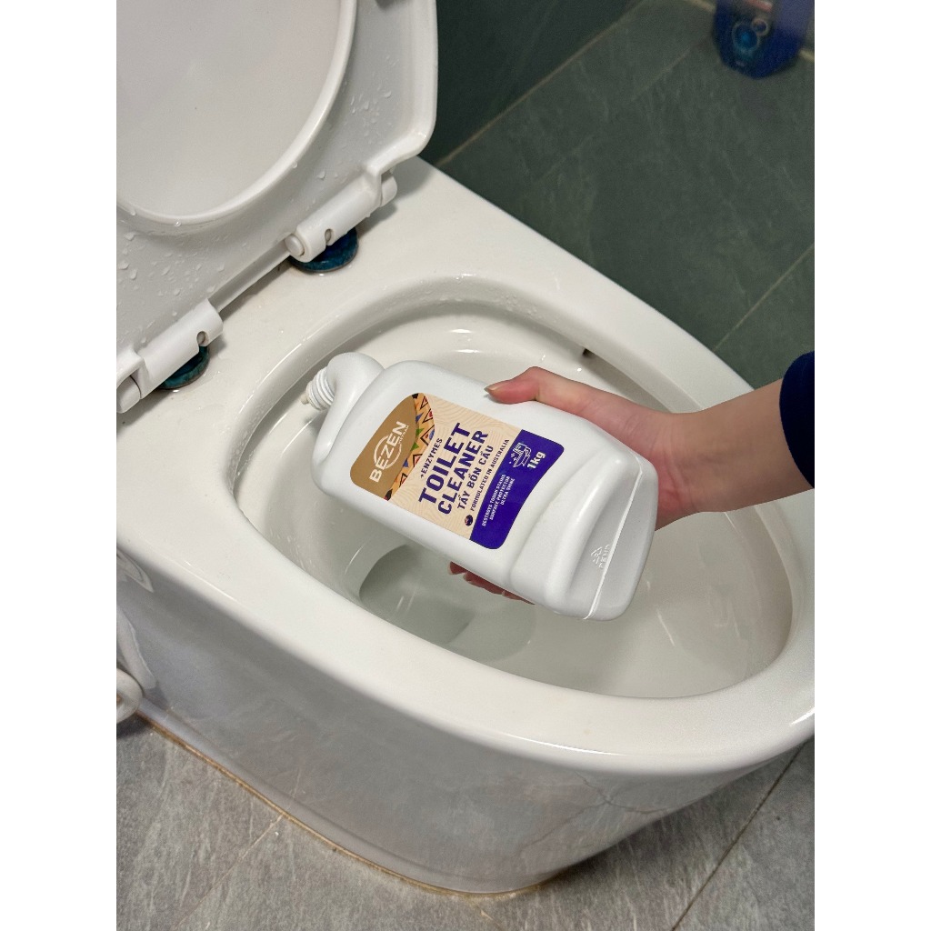 Nước Tẩy Bồn Cầu BEZEN 1kg Hương Quế Diệt Khuẩn Khử Mùi Nhà Vệ Sinh Hiệu Quả Tẩy Sạch Toilet