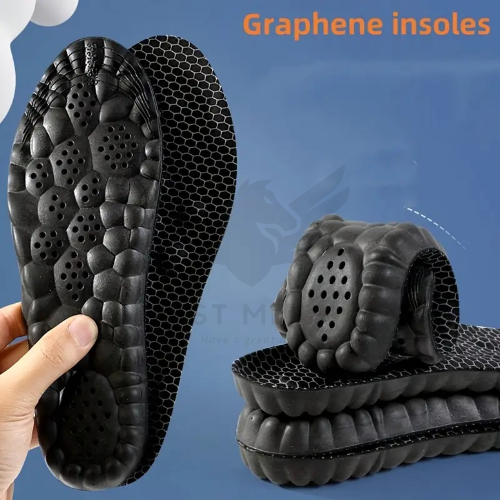 Lót giày cao su non 4D Hương Hoa Nhài, khử mùi êm thoáng, lót giày thể thao, giày lao động