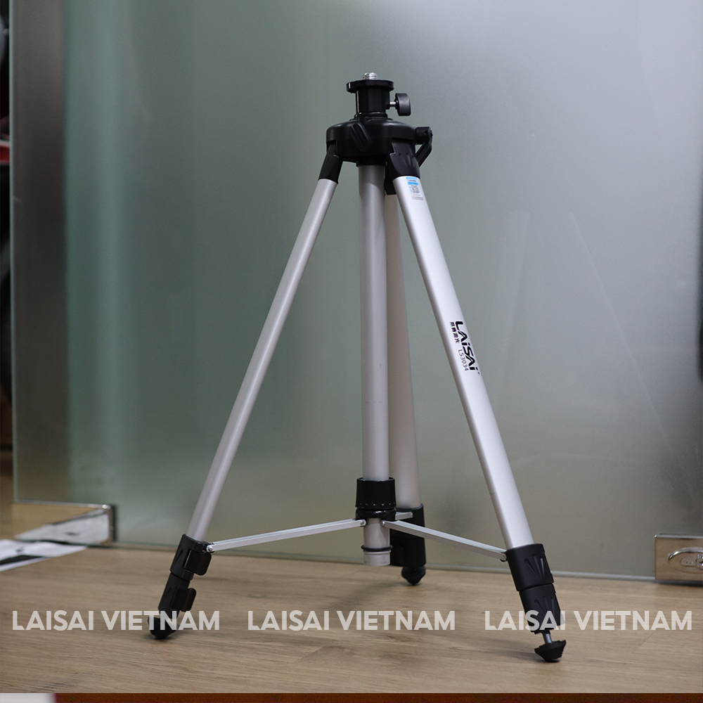 Chân Đế Tripod Nhẹ Gọn cao 1.6M LS3034, có tay quay thuận tiện dành cho máy Laser LaiSai