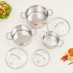 Bộ 3 nồi Inox 304 3 lớp đúc liền khối KALPEN SCHRITT SC1 size 16-20-24cm hàng chính hãng — ảnh 4