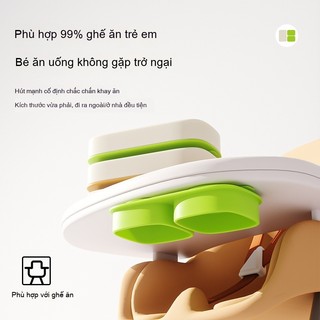 Youkebei Hộp Cơm Silicone Chia Ngăn 3 Ngăn – Đế Hút Chân Không, Thực Phẩm Cấp, An Toàn Lò Vi Sóng & Tủ Lạnh