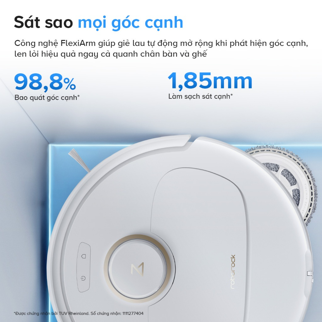 [Quà tặng] Roborock Qrevo 5AE robot hút bụi lau nhà, Lực hút 12.000 Pa, Tự giặt sấy khô, Bảo hành 24 tháng