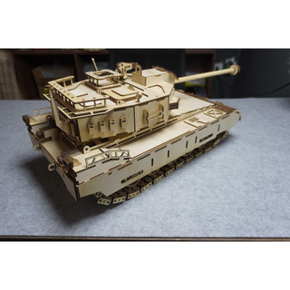 HDLaser mô hình xe tăng lắp ghép DIY-Cars HTK001 tỷ lệ 1/20 (45x24x20cm)